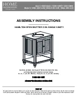 Предварительный просмотр 1 страницы Home Decorators Collection HAMILTON 19084-VS31-AW Assembly Instructions Manual