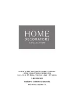 Предварительный просмотр 6 страницы Home Decorators Collection HAMPTON CHASE GT-12135A-AAR Use And Care Manual