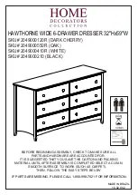 Home Decorators Collection HAWTHORNE 2049000120R Assembly Instructions Manual предпросмотр