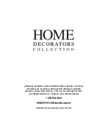 Preview for 19 page of Home Decorators Collection HAZELTON Use And Care Manual