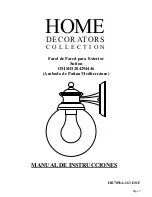 Предварительный просмотр 9 страницы Home Decorators Collection HB7056A-163 E Instruction Manual