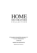 Предварительный просмотр 5 страницы Home Decorators Collection HD-1181 Use And Care Manual