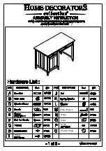 Home Decorators Collection HDC-NP-004 Assembly Instuctions предпросмотр