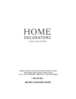 Preview for 8 page of Home Decorators Collection HDP98266BLBN Use And Care Manual