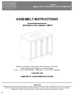 Home Decorators Collection JACKSON 21011-VS49GQ-ST Assembly Instructions Manual предпросмотр