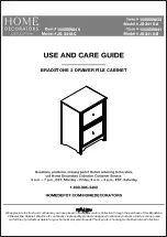 Home Decorators Collection JS-3418-A User And Care Manual предпросмотр