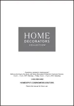 Preview for 12 page of Home Decorators Collection JS-3427-C Use And Care Manual