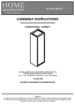 Home Decorators Collection Kordite WC Assembly Instructions Manual preview