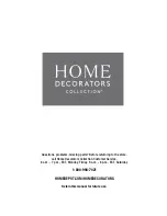 Предварительный просмотр 8 страницы Home Decorators Collection LAMPORT Use And Care Manual