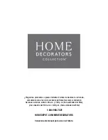 Предварительный просмотр 16 страницы Home Decorators Collection LAMPORT Use And Care Manual