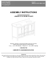 Предварительный просмотр 1 страницы Home Decorators Collection LENNOX 21037-VS61C-WT Assembly Instructions Manual