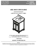 Preview for 1 page of Home Decorators Collection LMBVT2522D Use And Care Manual