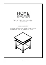 Home Decorators Collection M61267T4-IV Assembly Instructions предпросмотр