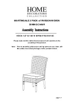 Home Decorators Collection MARTINGALE 1471410819 Assembly Instructions Manual предпросмотр