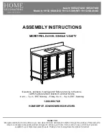 Home Decorators Collection MERRYFIELD 19112-VS49-AG Assembly Instructions Manual preview