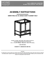 Home Decorators Collection MERRYFIELD Assembly Instructions Manual предпросмотр