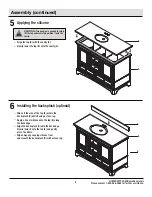 Preview for 5 page of Home Decorators Collection MOORPARK MPBNVT4922 Use And Care Manual