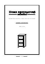 Предварительный просмотр 1 страницы Home Decorators Collection Oxford BF-20429 Assembly Instructions Manual