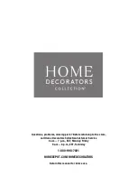 Предварительный просмотр 6 страницы Home Decorators Collection PJJ244 Use And Care Manual