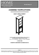 Home Decorators Collection Sassy LC Assembly Instructions Manual preview