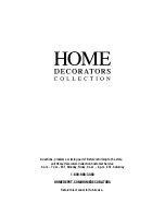 Preview for 8 page of Home Decorators Collection SAYNBERRY 4411-NDM Use And Care Manual