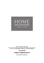 Предварительный просмотр 12 страницы Home Decorators Collection SK18506-MO Use And Care Manual