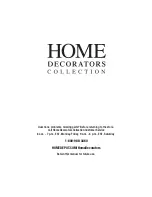 Предварительный просмотр 6 страницы Home Decorators Collection SLGM2432 Use And Care Manual