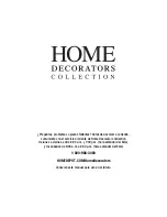 Preview for 14 page of Home Decorators Collection SLGV3022DL Use And Care Manual