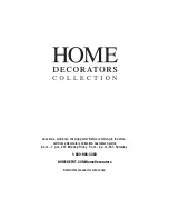 Предварительный просмотр 6 страницы Home Decorators Collection SLGW2628 Use And Care Manual