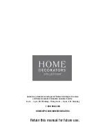 Preview for 20 page of Home Decorators Collection SP6778 User Manual