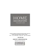 Предварительный просмотр 14 страницы Home Decorators Collection ST. CHARLES Use And Care Manual