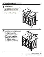 Preview for 5 page of Home Decorators Collection STANHOPE 1002401692 Use And Care Manual