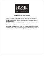 Preview for 17 page of Home Decorators Collection STANHOPE 1002401692 Use And Care Manual