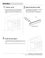 Предварительный просмотр 6 страницы Home Decorators Collection STURGESS 19111S-VS37C-DG Assembly Instructions Manual