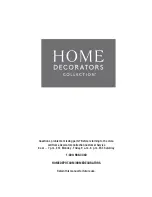 Предварительный просмотр 7 страницы Home Decorators Collection SUN VALLEY Use And Care Manual