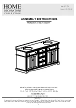 Home Decorators Collection TJ-FTV7222BLU Assembly Instructions Manual предпросмотр