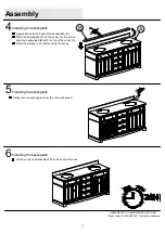 Предварительный просмотр 7 страницы Home Decorators Collection TJ-FTV7222BLU Assembly Instructions Manual