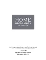 Предварительный просмотр 8 страницы Home Decorators Collection V183102XXA-NP Use And Care Manual