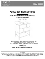 Предварительный просмотр 1 страницы Home Decorators Collection VA-WG0501 1005356001 Assembly Instructions Manual