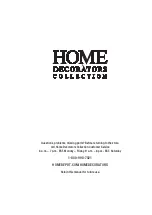 Предварительный просмотр 10 страницы Home Decorators Collection VS8006 Use And Care Manual