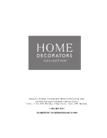 Предварительный просмотр 7 страницы Home Decorators Collection Wellford TH0105 Use And Care Manual