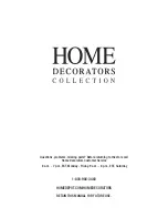 Предварительный просмотр 22 страницы Home Decorators Collection Westcliff Use And Care Manual