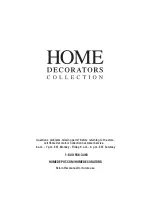 Preview for 8 page of Home Decorators Collection YJAUC-171S Use And Care Manual