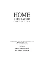 Preview for 17 page of Home Decorators ******/82339/23DM1864-PC72 Use And Care Manual