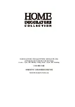 Preview for 7 page of Home Decorators D13106-LV Use And Care Manual