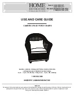 Home Decorators FRA60647VW-2PK Use And Care Manual предпросмотр