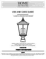 Home Decorators HD-1199-LED Use And Care Manual preview