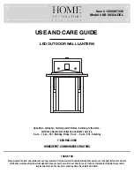 Home Decorators KB 06304-DEL Use And Care Manual preview