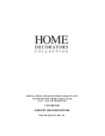 Предварительный просмотр 18 страницы Home Decorators MERWRY Use And Care Manual