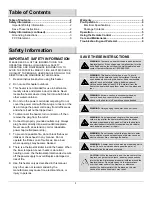 Preview for 2 page of Home Decorators SF122-26AI Use And Care Manual